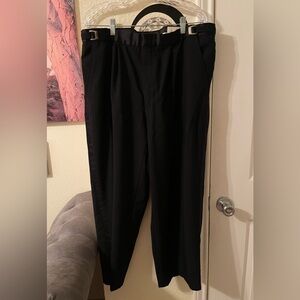 Fubu Collection Men's Black dress Pants with strip on sides size 36-37-38